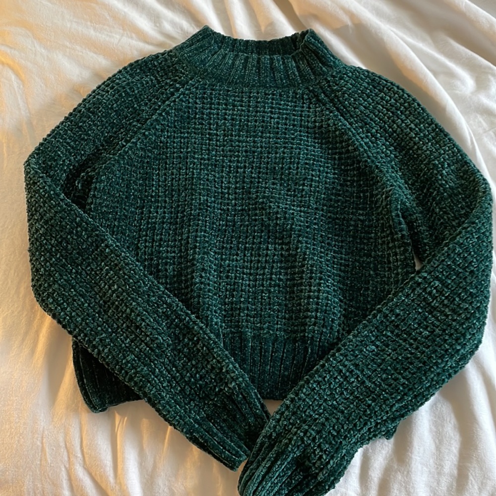 Divided Green Sweater